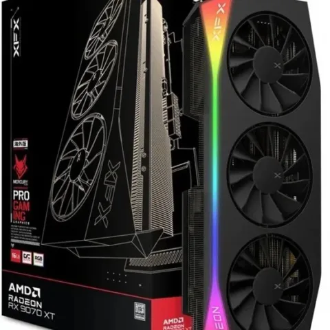 XFX Quicksilver AMD Radeon RX 9070XT Gaming Edition - Videokaart 16 GB GDDR6 - PCI Express 5.0 x16 - 1x HDMI, 3x DisplayPort