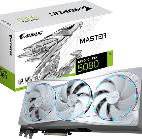 Gigabyte NVIDIA GeForce RTX 5070 AORUS MASTER 12G - Videokaart - 12GB - GDDR7 - 1x HDMI 2.1 - 3x DisplayPort 2.1