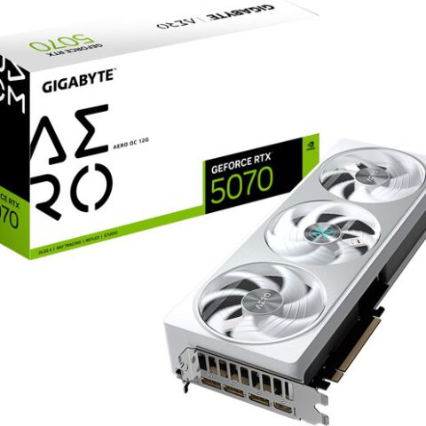 Gigabyte GeForce RTX 5070 AERO OC 12G - Videokaart 16GB GDDR7 - PCIe 5.0 - 1x HDMI - 3x DisplayPort