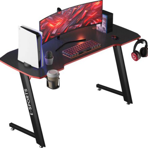 Avalo Gaming Bureau - 100x60x75 CM - Game Desk - Tafel - Zwart